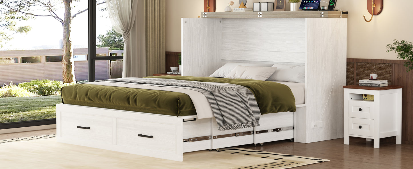 space saving farmhouse bed